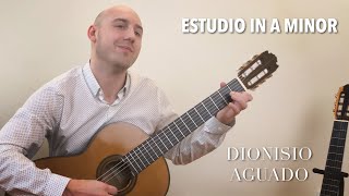 Aguado  Estudio in A Minor  Classical Guitar Music  Played by Jonathan Richter [upl. by Haidedej299]