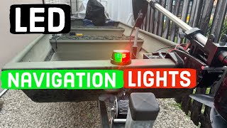 LED Navigation Lights  Jon Boat 1232 [upl. by Calysta724]