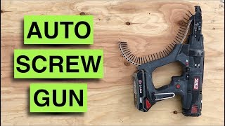 Free up your hand Senco DS215 Auto Feed Screwgun Drywall gun REVIEW [upl. by Ginny359]