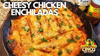 Cheesy Chicken Enchiladas Recipe [upl. by Bethena]