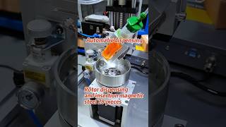 Rotor dispensing and insertion magnetic steel 28 pieces factory machine [upl. by Sybyl]