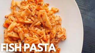 Pilchards Tin Fish Pasta Recipe [upl. by Yenffad]