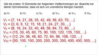 Vielfache Vielfachmengen kleinstes gemeinsames Vielfaches [upl. by Chader]