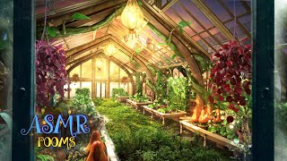 Herbology Greenhouse  Harry Potter Inspired Ambience  Plants Cutting Pages  Soft 3D soundscape [upl. by Con531]