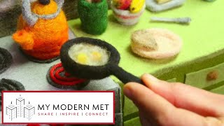 StopMotion Animations Made Entirely of Wool by Andrea Love [upl. by Nogaem343]