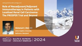 Neoadjuvant Adjuvant Immunotherapy in Localized Renal Cell Carcinoma The PROSPER Trial and Beyond [upl. by Eselahc270]