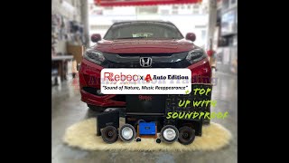 Honda Vezel Singapore on Rebec audio package upgrade  car speakers dsp subwoofer  add soundproof [upl. by Andreas]