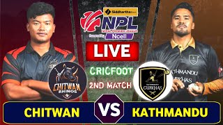 Kathmandu Gurkhas vs Chitwan Rhinos Live Score amp Commentary  Npl Match 2  Nepal Premier League [upl. by Sseb]