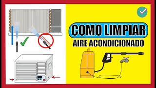 COMO HACER MANTENIMIENTO A UN AIRE ACONDICIONADO DE VENTANA [upl. by Elyrrad]