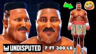 This CRAZY BIGGEST BOXER on Undisputed Boxing Game [upl. by Errehs]