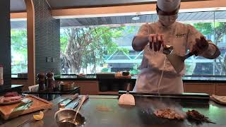 Relaxing Wagyu Teppanyaki in Hong Kong [upl. by Aicirtan434]