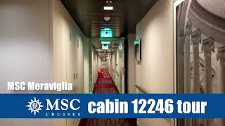 MSC Meraviglia cabin 12246 balcony stateroom tour [upl. by Eendys241]