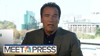 Arnold Schwarzenegger On Donald Trump The Republican Party And 2016  Meet The Press  NBC News [upl. by Kirst465]