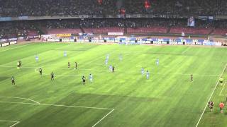 Napoli Milan 18092011 31 Il terzo gol di Cavani Live in HD dalla Curva B [upl. by Hannie]