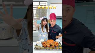 Thử Thách Mukbang Cua Hoàng Đế 1 Sao và 5 Sao  Vê Vê Travel kingcrab veve mukbang [upl. by Niamrahc]