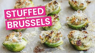 Stuffed Brussels Sprouts with Garlic amp Herbs [upl. by Assillam]