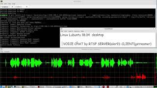 VOICE CHAT by RTSP Server Client using the rtspsimpleserver from Alessandro Ros amp Gstreamer Client [upl. by Hyatt]