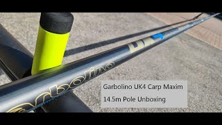 Garbolino UK4 Carp Maxim 145m Pole Unboxing [upl. by Airyk]