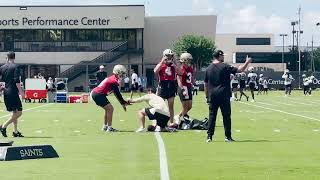 Saints first OTA highlights See action from Derek Carr Spencer Rattler Chris Olave and others [upl. by Scribner174]