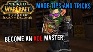 10 Tips and Tricks to Mage AoE Farming  WoW Season of Discovery  KallTorak Living Flame NA [upl. by Yeleek]