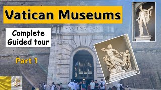 Vatican City Tour  Guided Tour of Vatican Museums amp Sistine Chapel Part 1 4K [upl. by Karsten]