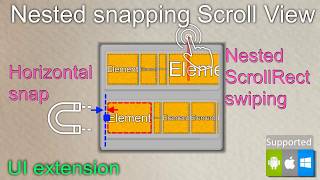 Nested ScrollView with snap Unity plugin for AssetStore [upl. by Mollie109]