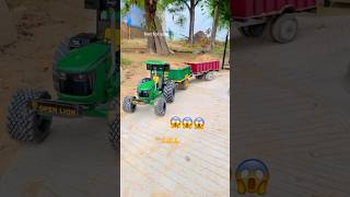 John Deere 5050d with 2 trolley on bridge 💥💥💥😱😱😱johndeeretractor tochanking [upl. by Katerina]