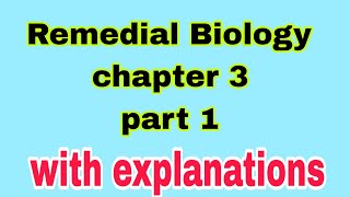 🔴Biology for Remedial chapter 3 part 1 Ethiopia campus freshmanuniversity [upl. by Esinad]