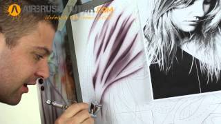 Cameron Part 11  Beginners Airbrush Portrait [upl. by Ttehc]