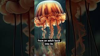 Immortal jellyfish 😳knowledgefacts facts trendingshorts viralshorts follow subscribe [upl. by Annasiul]