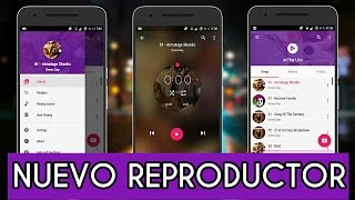 NUEVO INCREIBLE REPRODUCTOR De MUSICA Para ANDROID 2016 Material Design [upl. by Asha540]