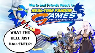 Marie amp Friends React to Sonic Riders Real Time Fandub Games [upl. by Haldi]