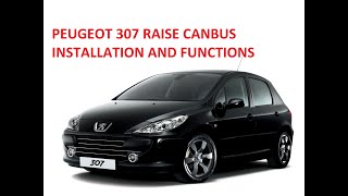 PEUGEOT 307 RAISE CANBUS INSTALLATION [upl. by Sisxela]