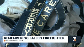 Redings Mill firefighters mourn the loss of one of their own [upl. by Ahsenauj]