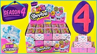 SEASON 4 SHOPKINS amp PETKINS and Play Doh Egg [upl. by Anastatius]