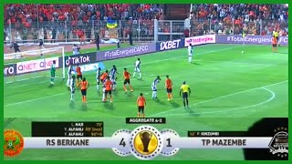 RSB Berkane vs TP Mazembe 4  1 agg 4  2 Semifinal 2nd leg Highlights [upl. by Cutty]