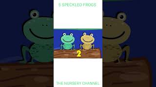 Five Speckled Frogs  Part 3  Childrens Nursery Rhyme  The Nursery Channel happykids education [upl. by Vassaux982]