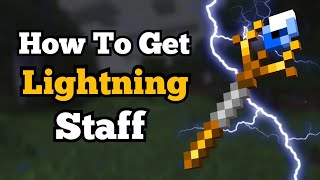 How to Get a Lightning Staff Minecraft Command Block Tutorial [upl. by Nnylecoj838]