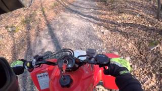 Burnt Mills ATV Trail  Pennsylvania State Forest  Honda TRX 450R [upl. by Assenar]