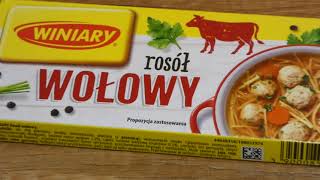 Rosół wołowy Winiary 12 kostek 120g [upl. by Mariya]