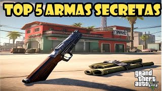 TOP 5 ARMAS SECRETAS de GTA 5✔️ [upl. by Elime]