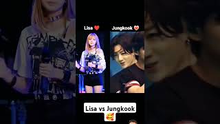 Lisa vs jungkook 🥰 so cute blackpink jungkook [upl. by Assiar428]