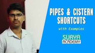 Pipes and Cistern Shortcuts With Examples  Banking IBPS PO  SSC  TNPSC Exam [upl. by Lebasi144]