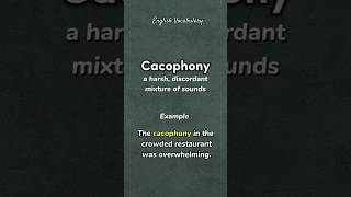 Cacophony  meaning  example  pronounce howtopronounce english shorts PronunciationManual [upl. by Atiuqrahs]