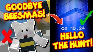 GOODBYE BEESMAS  HELLO THE HUNT BEE SWARM SIMULATOR THEORY [upl. by Hadrian382]