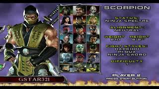 Mortal Kombat Deadly Alliance PS2 Scorpion Gameplay By MrGSTAR321 [upl. by Nepil]