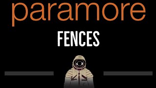 Paramore • Fences CC 🎤 Karaoke Instrumental Lyrics [upl. by Aisereht]