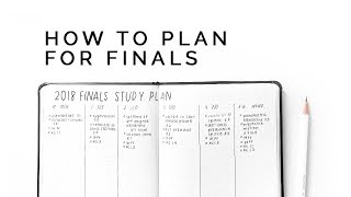 how to plan for exams ☕ set up an effective schedule [upl. by Lezirg]