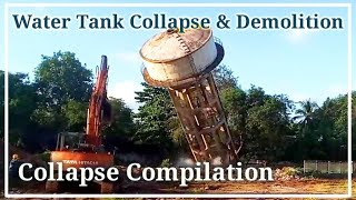 Water Tank Collapse amp Demolition  Cooling Tower Demolition Compilation  Collapse Compilation [upl. by Xylia]