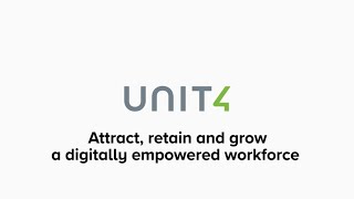 Unit4 PSO  Attract retain and grow a digitally empowered workforce video [upl. by Ainuj]